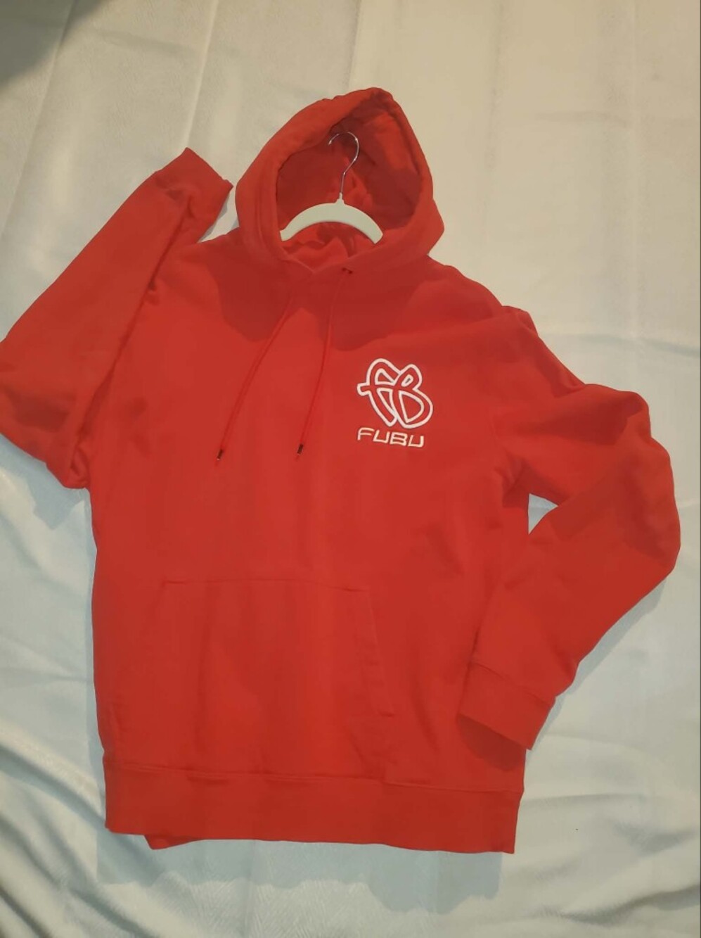 FUBU Vintage Graphic Logo Hoodie Red Men's Size Medium
